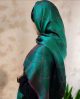 روسری نخ ابریشم ژاکارد لمه دار